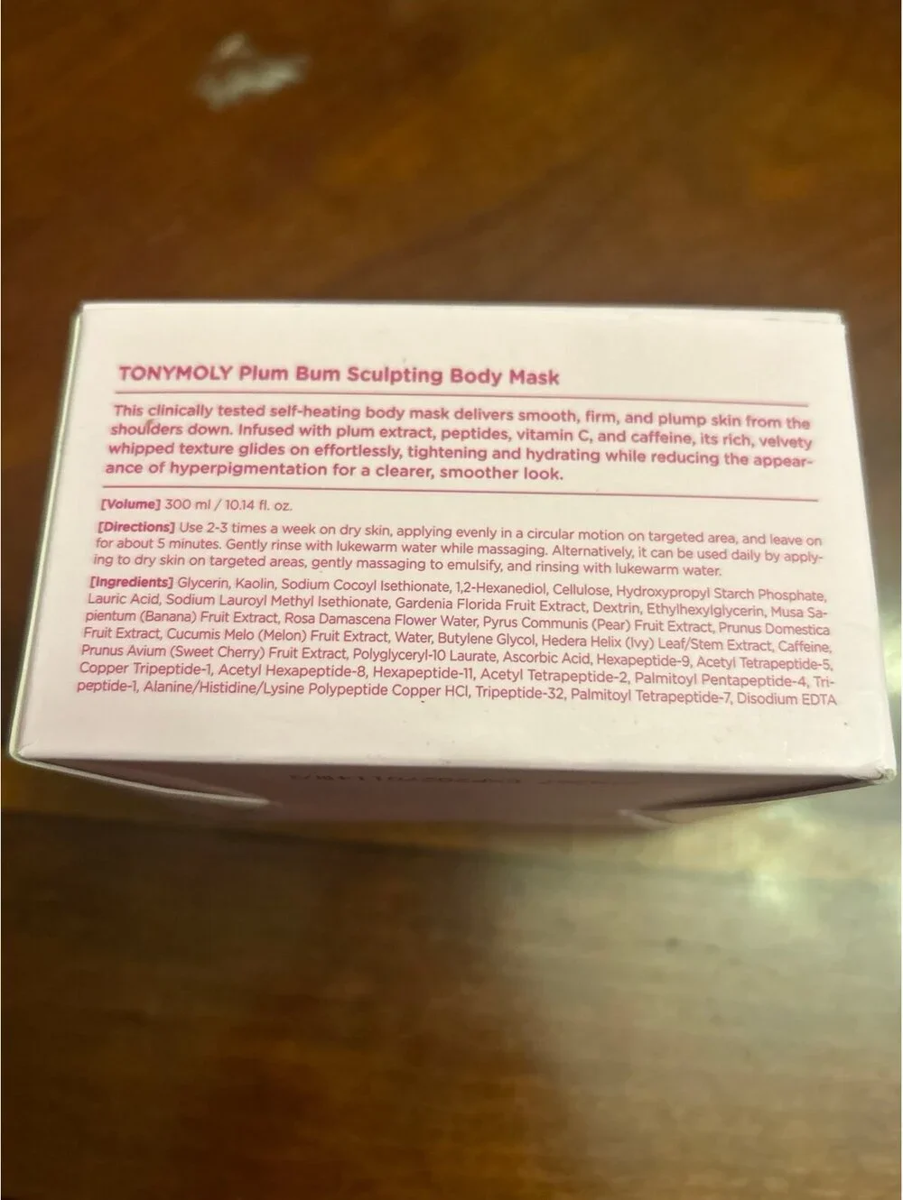C306 TONYMOLY Plum Bum Self-Heating Sculpting Body Mask